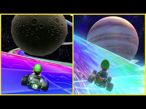 Rainbow Road - 3DS VS Switch | Mario Kart 8 Deluxe - Booster Course Pass