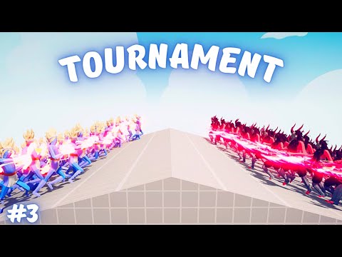 TOURNAMENT ALL MELEE UNITS (50x vs 50x) #3 - Totally Accurate Battle Simulator TABS
