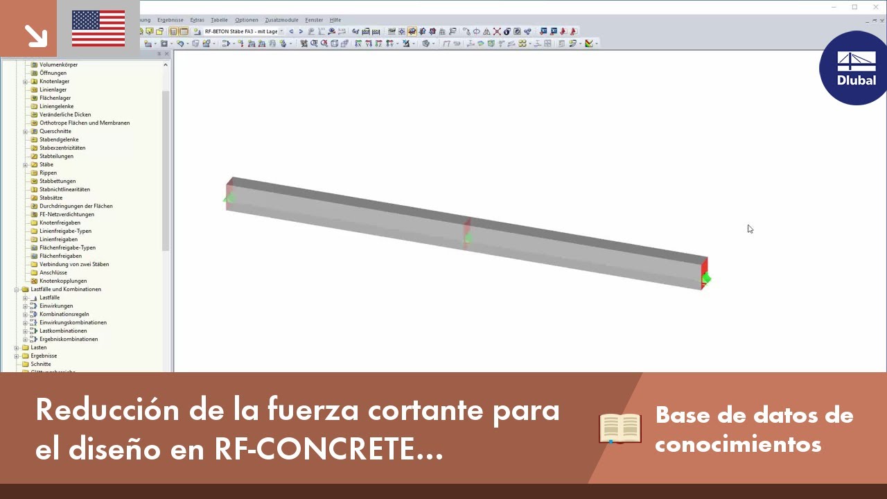 Reducción del esfuerzo cortante Vz para el cálculo en elementos RF-CONCRETE o CONCRETE según EN 1992-1-1