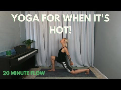20 Minute Cooling Yoga for when it's hot! | Stretch, Breathe, Release & Relax. All levels 💙