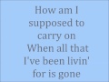 How Am I Supposed To Live Without You Cover Lyrics