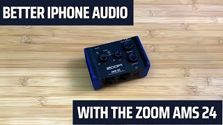 Video thumbnail for Better iPhone Audio with the Zoom AMS 24 by Take Five With Tom