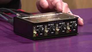 Video thumbnail for Radial Engineering Gold Digger 4-Channel Microphone Selector Overview | Full Compass by Full Compass