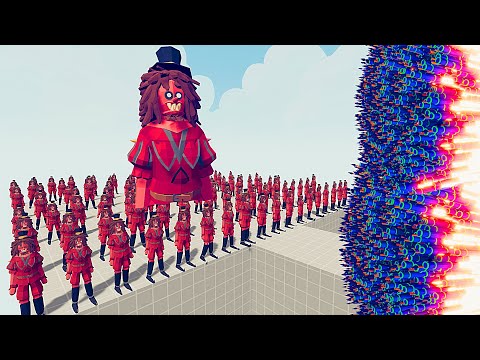 100X WITCH ARMY + GIANT vs ALL OVERPOWERED UNITS |TABS - Totally Accurate Battle Simulator