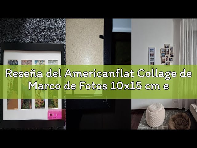 Vídeo relacionado con Americanflat Set de 10 Marcos de Fotos Collage - Portafotos Multiple con 2 de 20x25 cm, 4 de 13x18 cm y 4 de 10x15 cm - Marcos de Pared en MDF Roble Oscuro para Hogar, Oficina y Galería
