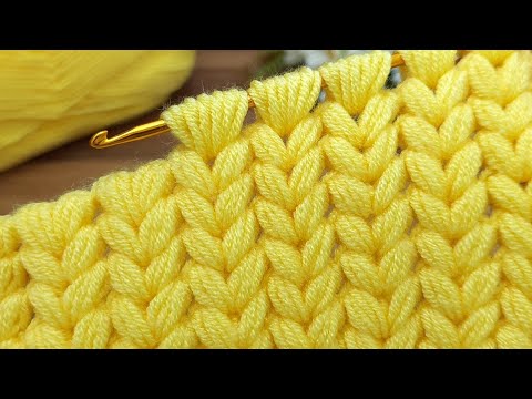 ⚡⚡💯Woow...!!!!⚡ Amazing👌Very easy Tunisian crochet chain very stylish baby blanket making #crochet