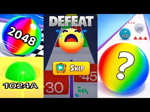 Ball Run 2048 Infinity vs Rolling Ball Run Numbers Game vs Number Running | High Score