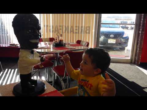 The kid loves Louis Armstrong!