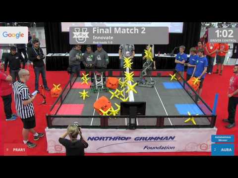 2017 VEXU Innovate Finals 2 - PRAR1 vs AURA - 15 to 35