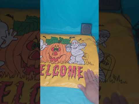 Vintage Halloween Talking Doormat Welcome Mat | It SCREAMS!