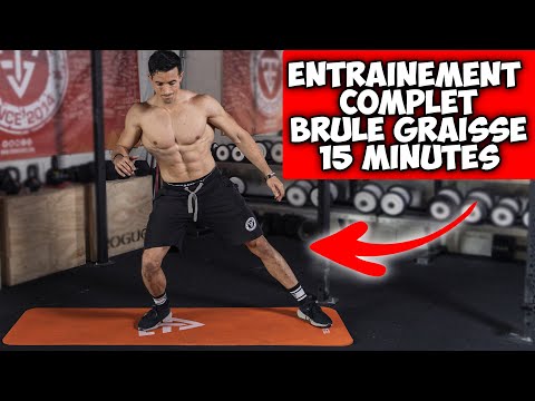 15 minutes d'entrainement complet à la maison pour brûler les graisses ! (sans matériel)