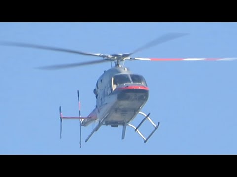 Bell 427 Helicopter Roars over!!!