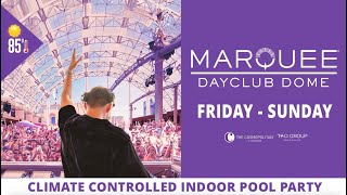 Marquee Dayclub Dome The Only Climate Controlled Indoor Pool Party on The Strip