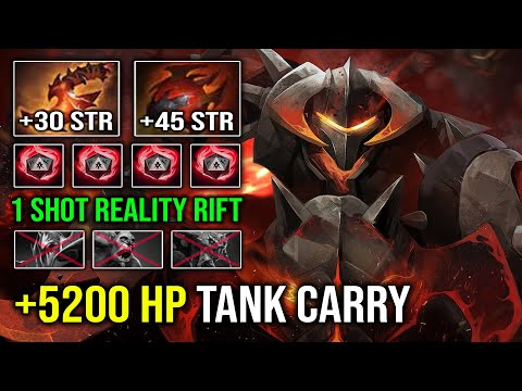WTF 5200 HP Super Tank Carry +450 Damage Per Hit Chaos Knight Max Strength Crit God Dota 2
