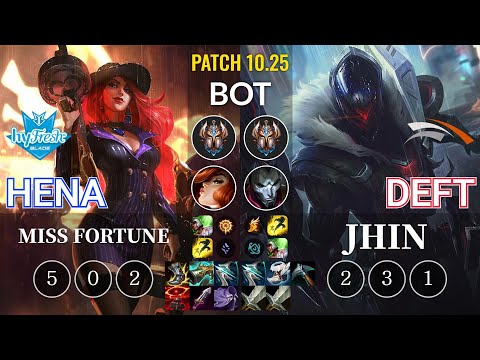 hyF Hena Miss Fortune vs HLE Deft Jhin Bot - KR Patch 10.25