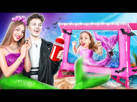 ¡Mi Madre es una Sirena! Vampiro y Sirena se Convirtieron en Padres | Vampirena en la Vida Real