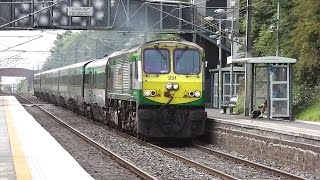 preview picture of video 'IE 201 Class Locomotive 231 + Enterprise Train - Portmarnock, Dublin'