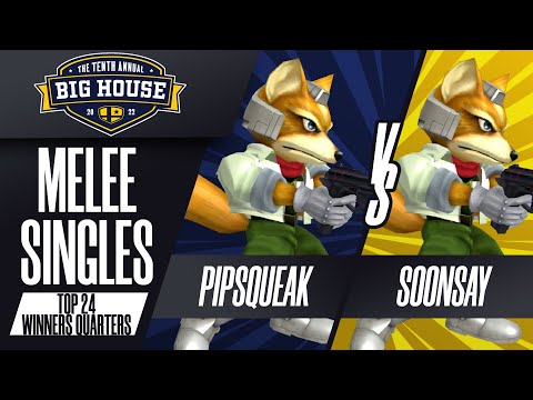 Pipsqueak vs Soonsay - Melee Singles Top 24: Winners Quarters - The Big House 10 | Fox vs Fox