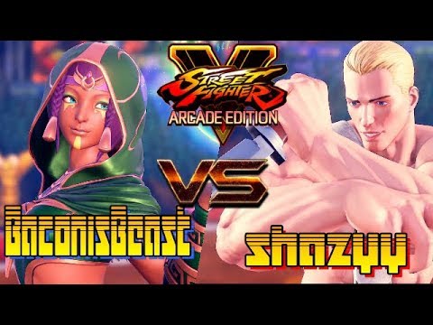 SFV/SF5 AE ☆ BaconisBeast (Menat)  VS  shazyy (Cody) Street fighter V Arcade edition