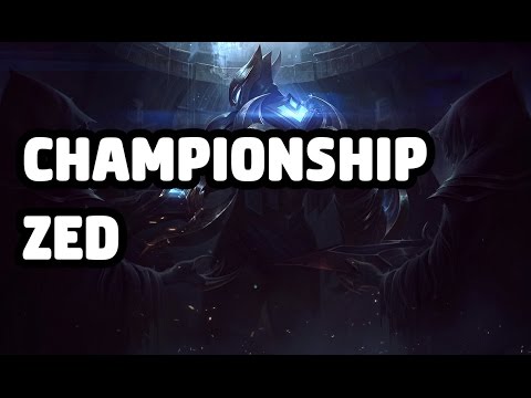 CHAMPIONSHIP ZED SKIN SPOTLIGHT - LEAGUE OF LEGENDS