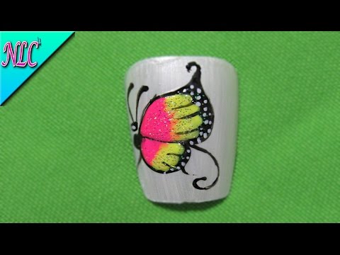 Decoracion De uñas Mariposa – Como Pintar Mariposas Muy Fácil – Butterfly Nail Art –  NLC