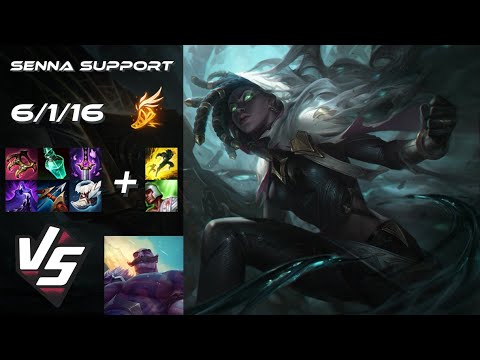 SUPPORT Senna vs Braum - EU Challenger Patch 14.9