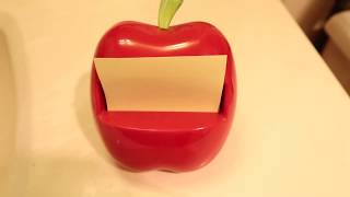 Post-It Pop-Up Note Dispenser School Red Apple Teacher