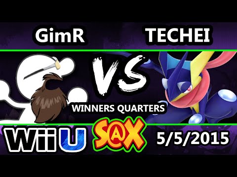 S@X - Techei (Greninja) Vs. VGBC | GimR (G&W) SSB4 Winners Quarters - Smash Wii U - smash 4