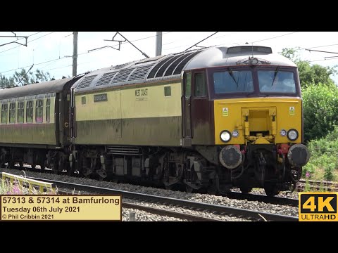 57313 & 57314 at Bamfurlong - 06th July 2021