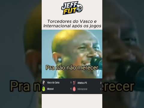 A vida do torcedor vascaino e colorado não tá fácil