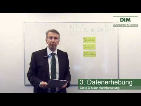 Prof  Dr  Michael Bernecker  Die 5 D`s der Marktforschung   Deutsches Institut für Marketing