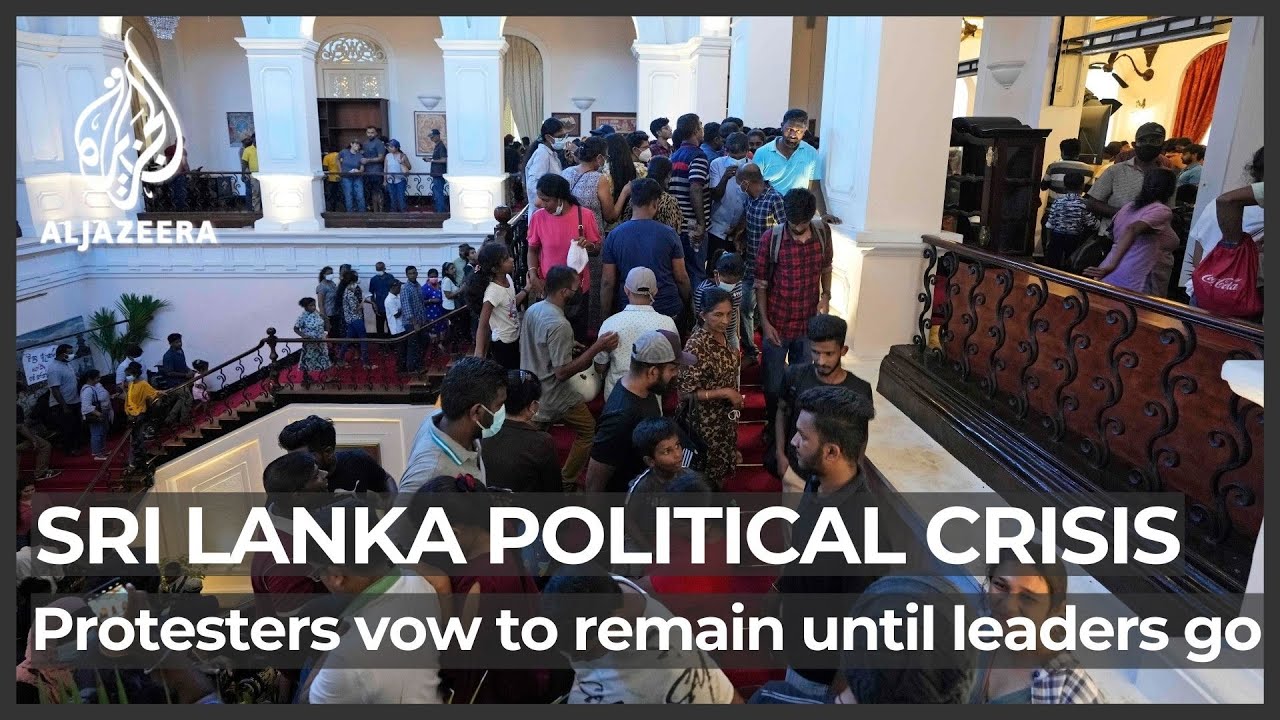 Sri Lanka protesters staying put until president, PM leave office