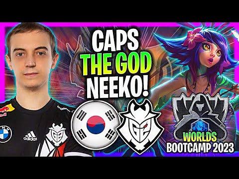 CAPS IS A GOD WITH NEEKO IN KOREA SOLOQ! | G2 Caps Plays Neeko Mid Worlds Bootcamp 2023!