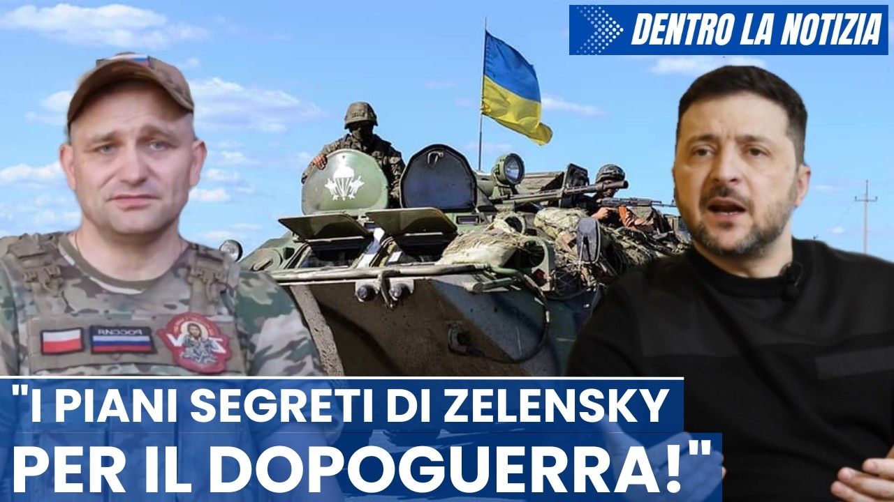 Dal fronte di Zaporizhzhia rivelati "i piani segreti di Zelensky per il dopo guerra"!