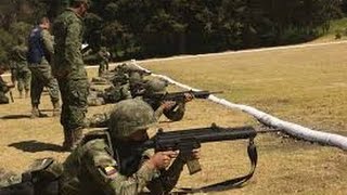 fusil FX-05 disparando  fusil Xiuhcoatl  fuego real entrenamiento militar