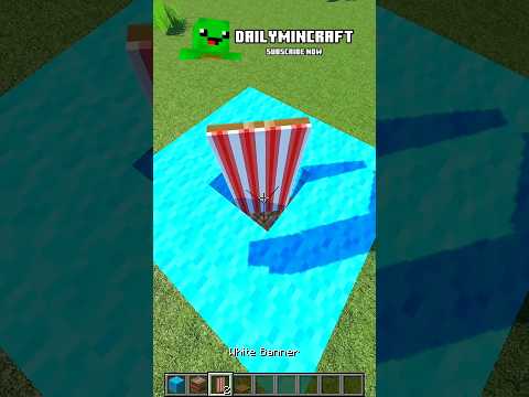 DAILY MINCRAFT - Smallest Boat build hacks You've Never Seen in minecraft #shorts