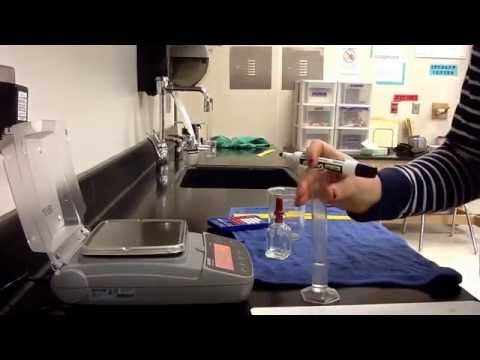 How to find the density of a liquid. SRMS