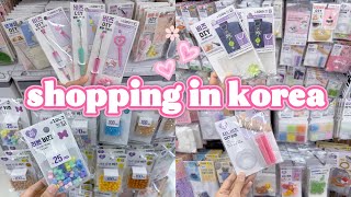 shopping in korea vlog 🇰🇷 DIY beads accessory haul 🎀 pens, keychain, crochet & more!