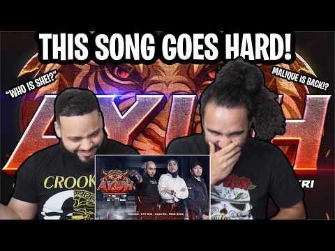 Malique, Kmy Kmo, Aman RA & Ernie Zakri - AYUH | Official Music Video |  FIRST TIME REACTION!
