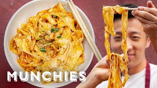 How To Make Hand Ripped Noodles with Xi'an Famous Foods