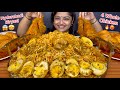 4 SPICY WHOLE CHICKEN CURRY WITH CHICKEN AND EGG HYDERABADI DUM BIRYANI CHEESE NAAN EATING SHOW