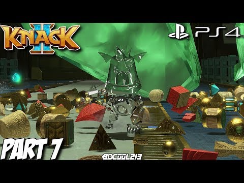 Knack 2 Gameplay Walkthrough Part 7 - Deep Storage & Yurick's Laboratory - PS4 Lets Play
