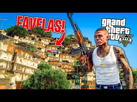 GUERRA GANG ALL FAVELAS! 🇧🇷 - GTA 5 GANG MOD #4