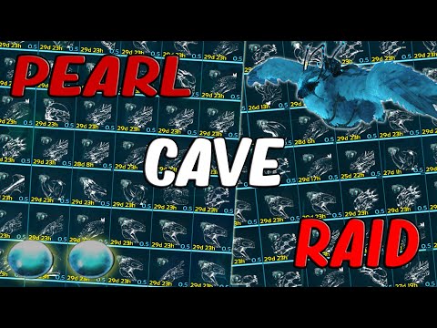 WIPING A FULLY BUILT CENTER PEARL CAVE - ARK