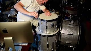 Video thumbnail for THE BRAND NEW PERFECT LUDWIG SILVER SPARKLE CLASSIC MAPLE CLUB DATE DRUMS (Truncated) by BONZOLEUM