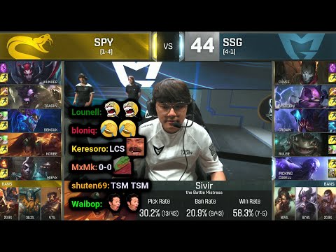 SPY vs SSG | 2016 Worlds - Group Stage Day 7 | Twitch VOD with Chat