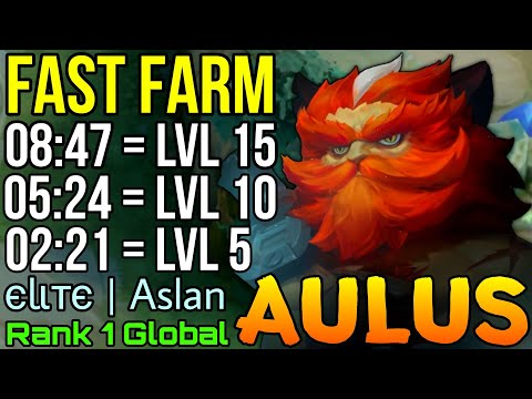 Super Fast Farming Aulus Max Level in 8 MINs - Top 1 Global Aulus by єℓιтє | Aslan - Mobile Legends