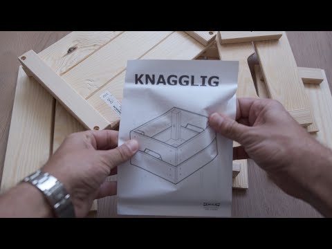 Ikea Knaggelig pine box