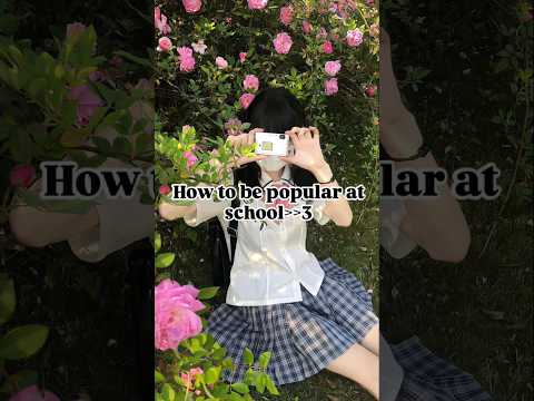 how to be popular at school!!💜 #glowup #popular #school #viral #shorts #aesthetic #explore#skincare