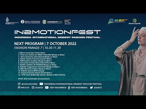 Live Stream INDONESIA INTERNATIONAL MODEST FASHION FESTIVALIN2MOTIONFEST - Fashion Parade 7